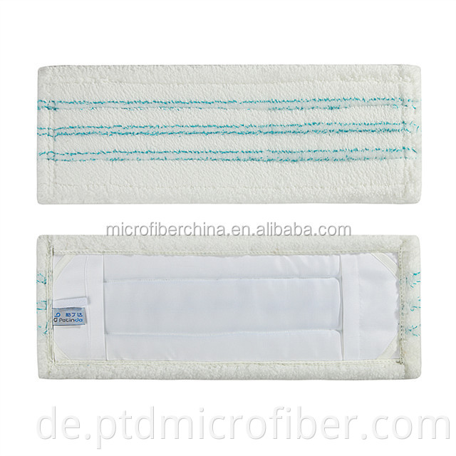 Microfiber scrubbing mop pad
